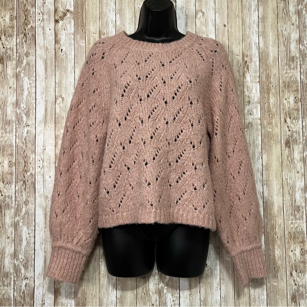 J. Crew Womens Pointelle
Crewneck Sweater Size Small - Picture 2 of 9